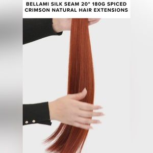Bellami 20” Silk Seam Clip-In Extensions, Spiced Crimson-New, not in packaging.